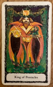 Sacred Rose Tarot - King of Pentacles