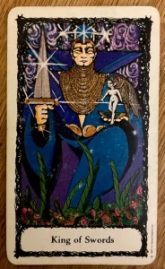 Sacred Rose Tarot - King of Swords