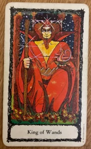 Sacred Rose Tarot - King of Wands