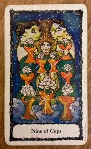 Sacred Rose Tarot - Nine of Cups
