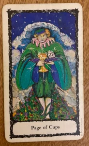 Sacred Rose Tarot - Page of Cups