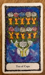 Sacred Rose Tarot - Ten of Cups
