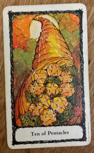 Sacred Rose Tarot - Ten of Pentacles