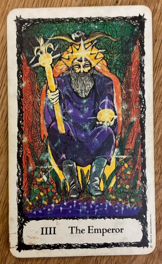 Sacred Rose Tarot - The Emperor