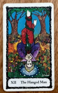 Sacred Rose Tarot - The Hanged Man
