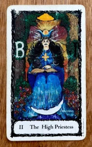 Sacred Rose Tarot - The High Priestess