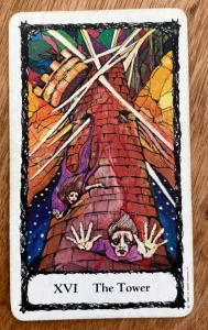 Sacred Rose Tarot - The Tower