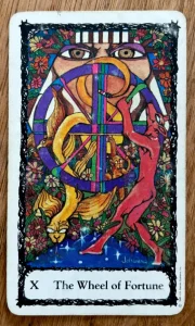 Sacred Rose Tarot - The Wheel of Fortune